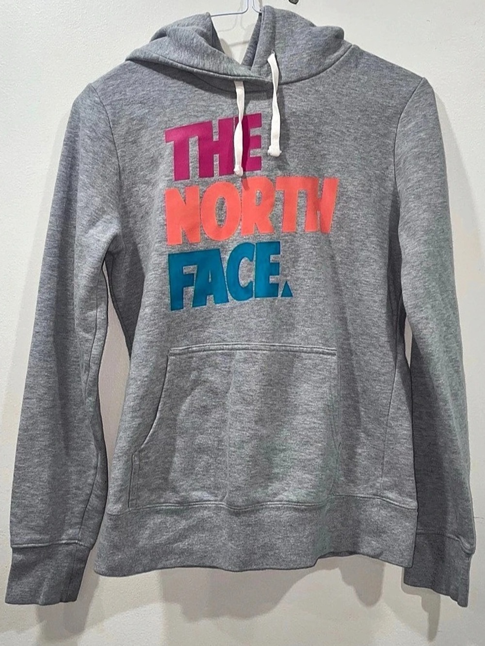 The North Face Graphic Hoodie Gray Size Small